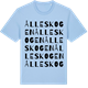 Blue Soul t-shirt med Ålleskogen ordlek t-shirt