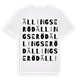 White t-shirt med Ällingseröd ordlek t-shirt