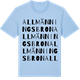 Blue Soul t-shirt med Allmänningsbron ordlek t-shirt