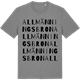 Mid Heather Gray t-shirt med Allmänningsbron ordlek t-shirt