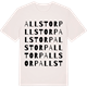Vintage White t-shirt med Allstorp ordlek t-shirt