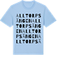 Blue Soul t-shirt med Alltorpsängen ordlek t-shirt