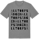 Mid Heather Gray t-shirt med Alltorpsängen ordlek t-shirt