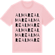Pink Cotton t-shirt med Almare ordlek t-shirt