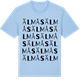 Blue Soul t-shirt med Älmås ordlek t-shirt