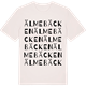 Vintage White t-shirt med Älmebäcken ordlek t-shirt