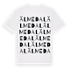White t-shirt med Älmedal ordlek t-shirt