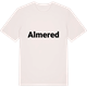 Vintage White t-shirt med Almered fetstil t-shirt