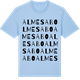 Blue Soul t-shirt med Almesabo ordlek t-shirt