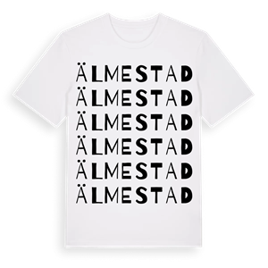 Älmestad ordlek t-shirt – ekologisk bomull t-shirt från Pinshirt