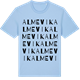 Blue Soul t-shirt med Almevik ordlek t-shirt