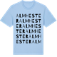 Blue Soul t-shirt med Almhester ordlek t-shirt