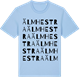 Blue Soul t-shirt med Älmhestra ordlek t-shirt