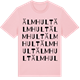 Pink Cotton t-shirt med Älmhult ordlek t-shirt