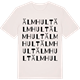 Vintage White t-shirt med Älmhult ordlek t-shirt
