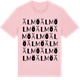 Pink Cotton t-shirt med Älmö ordlek t-shirt