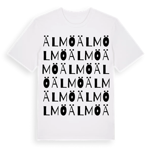 Älmö ordlek t-shirt – ekologisk bomull t-shirt från Pinshirt