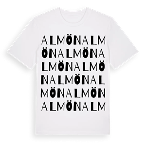 Almön ordlek t-shirt – ekologisk bomull t-shirt från Pinshirt