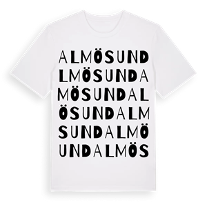 Almösund ordlek t-shirt – ekologisk bomull t-shirt från Pinshirt