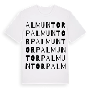 Almuntorp ordlek t-shirt – ekologisk bomull t-shirt från Pinshirt