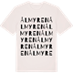 Vintage White t-shirt med Ålmyren ordlek t-shirt