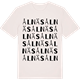 Vintage White t-shirt med Ålnäs ordlek t-shirt