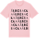 Pink Cotton t-shirt med Älnebacka ordlek t-shirt