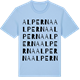 Blue Soul t-shirt med Alperna ordlek t-shirt