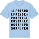 Blue Soul t-shirt med Alprosor ordlek t-shirt