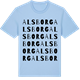Blue Soul t-shirt med Alsborg ordlek t-shirt