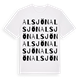 Alsjön ordlek t-shirt