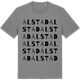 Mid Heather Gray t-shirt med Alstad ordlek t-shirt