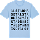 Blue Soul t-shirt med Ålstadnäset ordlek t-shirt
