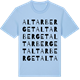 Blue Soul t-shirt med Altarberget ordlek t-shirt