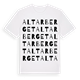 Altarberget ordlek t-shirt