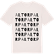 Vintage White t-shirt med Altorp ordlek t-shirt