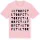 Pink Cotton t-shirt med Altorpet ordlek t-shirt