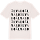 Vintage White t-shirt med Älvabo ordlek t-shirt