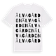 White t-shirt med Älvagården ordlek t-shirt