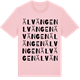 Pink Cotton t-shirt med Älvängen ordlek t-shirt