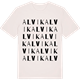 Vintage White t-shirt med Alvik ordlek t-shirt