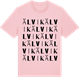 Pink Cotton t-shirt med Älvik ordlek t-shirt