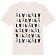 Vintage White t-shirt med Älvik ordlek t-shirt