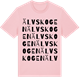 Pink Cotton t-shirt med Älvskogen ordlek t-shirt