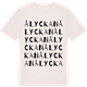 Vintage White t-shirt med Ålyckan ordlek t-shirt