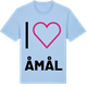 Blue Soul t-shirt med Jag älskar Åmål t-shirt stort tryck