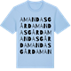 Blue Soul t-shirt med Amandas gård ordlek t-shirt