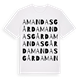 Amandas gård ordlek t-shirt