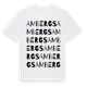 White t-shirt med Ambergs ordlek t-shirt