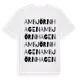 White t-shirt med Ambjörnhagen ordlek t-shirt